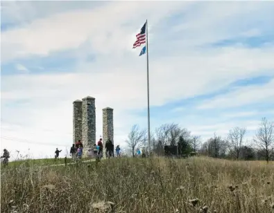  ?? FRIENDS OF THE VETERANS MEMORIAL PARKWAY ?? In 1998, Bob and Pat Ross donated two acres of their 10-acre horse farm to the Friends of the Veterans Memorial Parkway, which eventually became the site of the Lake County Korean Veterans Memorial, dedicated in 2003.