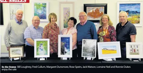  ??  ?? In the frame Bill Loughrey, Fred Cullum, Margaret Dunsmore, Rose Speirs, Jack Watson, Lorraine Neil and Ronnie Dukes