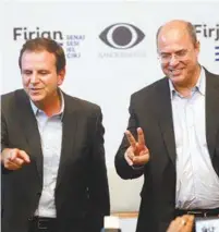  ?? MAÍRA COELHO ?? Paes e Witzel também falaram sobre relação com Bolsonaro