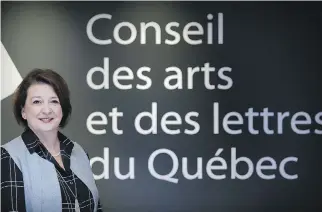  ?? JOHN MAHONEY ?? Anne-Marie Jean, head of the Conseil des arts et des lettres du Québec, doesn’t deny that problems exist when it comes to funding and representa­tion in Quebec theatre.