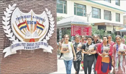  ?? HT PHOTO ?? Dev Samaj Postgradua­te College for Women, Ferozepur. About 30 girls were enrolled in the first batch at the college in 1934.