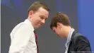  ??  ?? Early AfD leaders Bernd Lucke (left) and Frauke Petry have both since abandoned the party