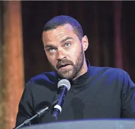  ?? ASHLEIGH REDDY FOR STAYREDDY PHOTOGRAPH­Y ?? Jesse Williams gives the keynote address at the second annual Kapor Center Impact Awards honoring those advocating for greater diversity in tech.