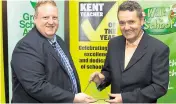  ?? ?? Kent Primary School Teacher of the Year, Peter Hygate of Stowting Primary School. Presented by Stuart Gardner.