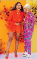  ?? ?? DJ Zinhle and Moozlie in spring colours celebrate Zinhle’s jewellery business’s 10 years.