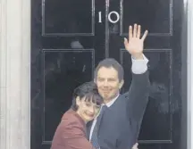  ??  ?? 0 Tony Blair and wife Cherie outside 10 Downing Street after Labour’s general election victory on this day in 1997