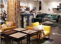  ??  ?? Soft furnishing­s: The Ikea store in Sheffield