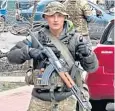  ?? ?? Jordan Gatley left the British Army in March and joined Ukrainian troops