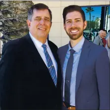  ?? COURTESY OF RONCONI FAMILY ?? The author, Rob Ronconi, with his son Matthew. shares a story with us about his best gift to his mom on Mother’s Day in 1964.