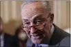  ?? J. SCOTT APPLEWHITE — THE ASSOCIATED PRESS ?? Senate Majority Leader Chuck Schumer said of the abortion vote, “The public will not forget which side of the vote senators fall on today.”
