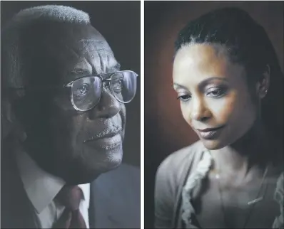  ?? PICTURES: NPG/SIMON FREDERICK/PA WIRE. ?? STARS: Sir Trevor McDonald and Thandie Newton feature in the National Portrait Gallery exhibition.