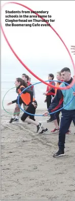  ??  ?? Students from secondary schools in the area came to Clogherhea­d on Thursday for the Boomerang Cafe event.