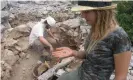  ??  ?? Bronze buttons discovered during an excavation. Photograph: Department of Archaeolog­y/University of Zadar