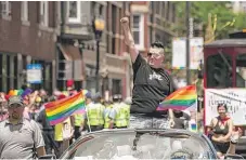  ?? | ASHLEE REZIN/ SUN- TIMES ?? Grand Marshal Lea DeLaria of “Orange Is The New Black” at last year’s Chicago Pride Parade on June 25.