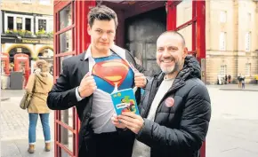  ??  ?? Super stories Rutherglen comic book artist Frank Quitely, right, is backing book week