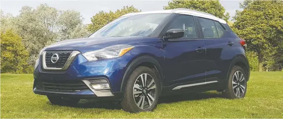  ?? PHOTOS: NADINE FILION/DRIVING ?? If you want a CUV with all-wheel drive, pick the 2019 Nissan Qashqai, top photo. Looking for plenty of interior room? Then go with the 2019 Nissan Kicks.