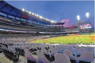  ?? JOHN AMIS/ASSOCIATED PRESS FILE ?? Truist Park, home of the Atlanta Braves, is shown during a game last July 30. The ballpark has lost the opportunit­y to host this summer’s All-Star Game.