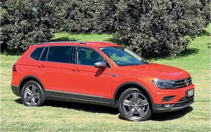  ?? PHOTOS: ROB MAETZIG ?? The new Volkswagen Tiguan Allspace, launched this week. It’ll come in a total of six variants.