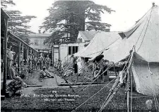  ?? SUPPLIED ?? The World War I New Zealand general hospital at Walton on Thames