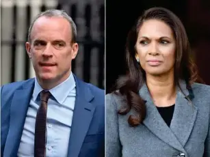  ?? (Reuters/Getty) ?? Gina Mi ll er has a ll eged that Mr Raab bu ll ied her after they took part in a BBC radio programme in 2016