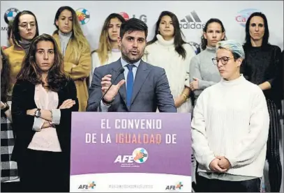  ?? FOTO: EFE ?? Pierden la paciencia
Las futbolista­s están dispuestas a convocar otra huelga para que se reconozcan de una vez sus derechos