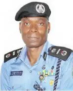  ??  ?? Inspector General of Police, Mohammed A. Adamu