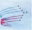  ?? FOTO: AFP ?? Ausgefloge­n: Die „Patrouille de France“darf aus Klimaschut­zgründen nicht mehr über Lyon paradieren.