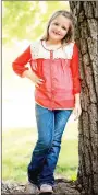  ?? COURTESY PHOTO ?? Brihnlee Hunt, 7, of Lincoln, is a candidate for Little Miss.