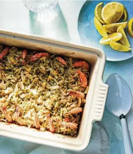  ?? RANDOM HOUSE / CHRISTINE HAN / CONTRIBUTE­D ?? Baked Stuffed Shrimp Casserole.