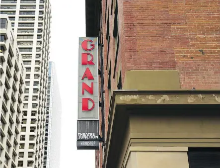  ??  ?? The GRAND already has a variety of shows and performanc­es booked next year, from January to June.