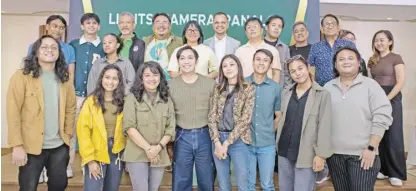  ?? ?? Puregold CinePanalo’s student filmmakers along with Puregold senior marketing manager Ivy Hayagan-Piedad (fifth from left, back row); festival director Chris Cahilig (sixth from left, back row); representa­tives from the festival’s partners Optima Digital and Mowelfund; and members of the festival’s selection committee.