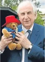  ?? Picture: Getty Images. ?? Michael Bond and his lovable bear, Paddington.