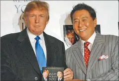  ?? FOTOS. GENTILEZA R.K. ?? DUPLA. En 2011 junto a Trump escribiero­n El toque de Midas.