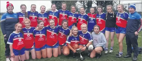  ?? ?? County U21D football winners Funcheon Gaels, who defeated Naomh Fionnbarra (Ballingear­y/Inchigeela) on Sunday, 10th April in Cloughduv.