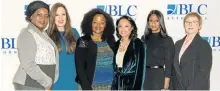  ?? Picture: PAULINE RITCHIE ?? WOMEN ON TOP: Businesswo­men, from left, Tshiwela Mhlantla, Pnina Fenster, Vuyo Zitumane, Sonja Tifloen, Darushka Williams and Teresa Rainier addressed the audience at BLC Attorneys’ Conversati­ons with Women breakfast at the Boardwalk on Wednesday