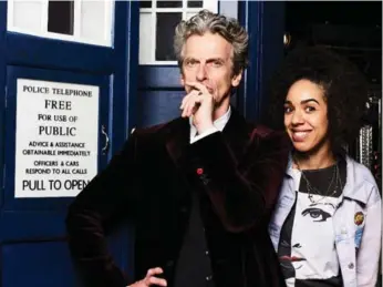  ?? BELL MEDIA PHOTOS ?? Peter Capaldi and Pearl Mackie star in the new season of Doctor Who, which won’t air until next year.