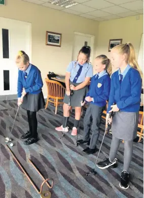  ??  ?? Long shot Golf pro Andrew Thomson has tipped some of the youngsters to find success in the future