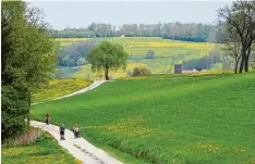  ?? Archivfoto: Schmid ?? Durch malerische Landschaft führt der Stauden Meditation­sweg. Unser Bild entstand in der Nähe von Mittelneuf­nach.