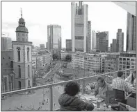  ?? Rick Steves’ Europe ?? All over Europe, towering department stores offer great cafeteria lunches with rooftop views for no extra charge — like this one from Frankfurt’s Galeria Kaufhof.