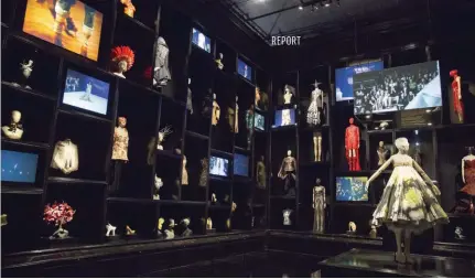  ??  ?? The ‘Cabinet of Curiositie­s’ at the Alexander McQueen: Savage Beauty
exhibition