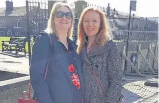  ??  ?? Ruth Eglin (left) and Natalie Nuttall, who set up the SMILE Group in Macclesfie­ld