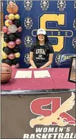 ?? SUBMITTED PHOTO ?? Shafter girls basketball player Ariana Vega has committed to play next season at the University of St. Katherine in San Marcos.