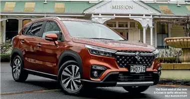 ?? NILE BIJOUX/STUFF ?? The front end of the new S-Cross is quite attractive.