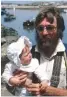  ??  ?? Nigel with eight-month-old Pippin before their voyage to Venezuela in 1987