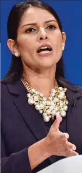  ??  ?? Priti: Patel: Wants the rules reformed