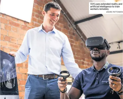  ?? ANDRE PATTENDEN ?? Virti uses extended reality and artificial intelligen­ce to train workers remotely