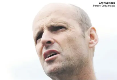  ?? Picture: Getty Images ?? GARY KIRSTEN