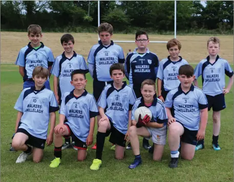  ??  ?? The St Mary’s team (Coolkenno and Shillelagh) who shared the spoils with Bray Emmets in their under-13 football league clash in Ballinakil­l.