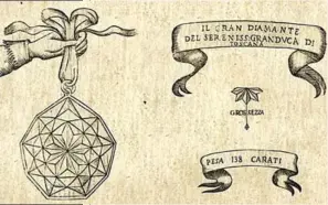  ?? BIBLIOTECA NACIONAL DE FLORENCIA ?? Grabado de la gema por Andrea da Verrazzano en 1740.