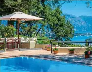  ??  ?? Swim with a view: Villa Kontokali’s pool